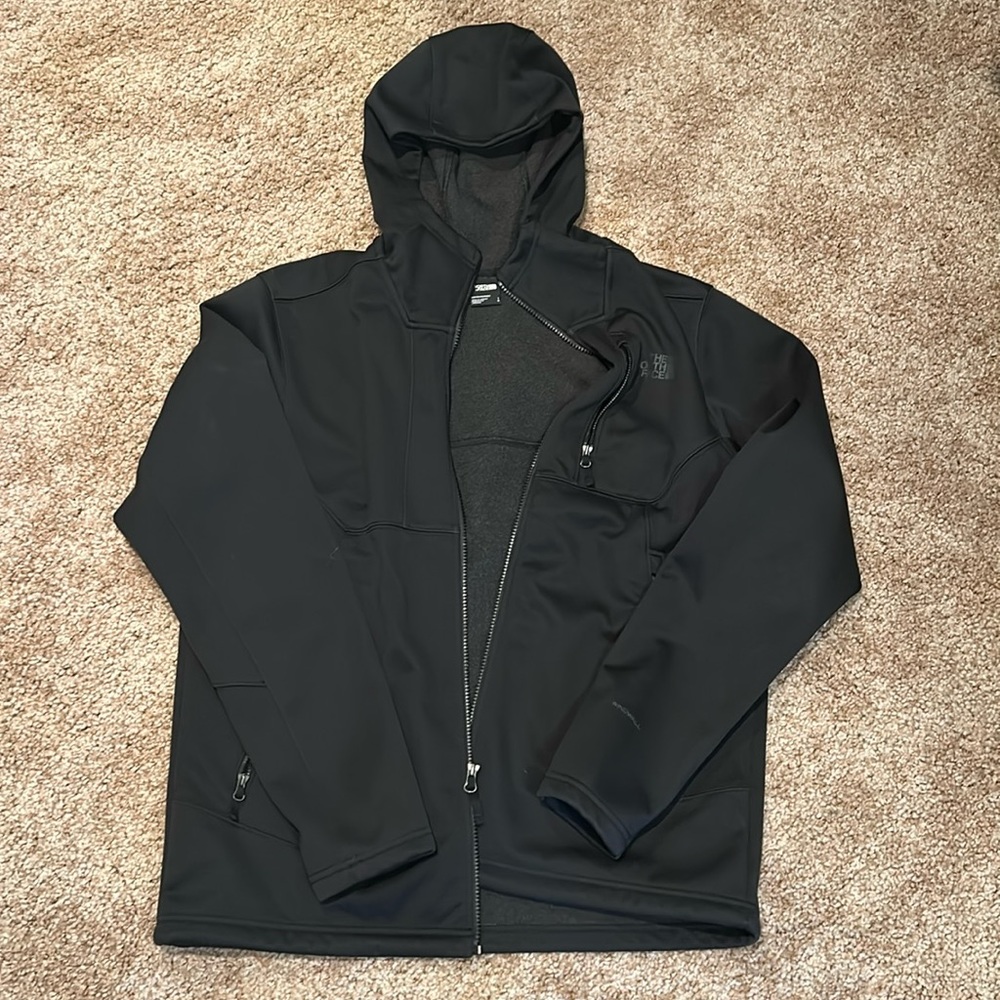 Men’s North face, hooded, zip up jacket
